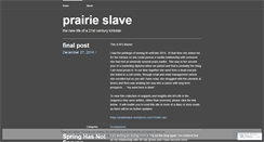 Desktop Screenshot of prairieslave.wordpress.com