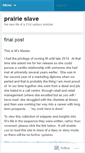 Mobile Screenshot of prairieslave.wordpress.com