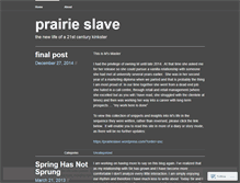 Tablet Screenshot of prairieslave.wordpress.com