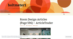 Desktop Screenshot of boltmeter1.wordpress.com