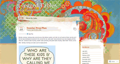 Desktop Screenshot of 3leggedtable.wordpress.com