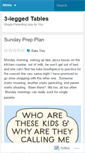 Mobile Screenshot of 3leggedtable.wordpress.com