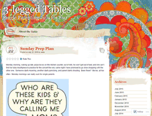 Tablet Screenshot of 3leggedtable.wordpress.com