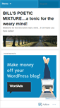 Mobile Screenshot of billisawriter.wordpress.com