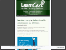 Tablet Screenshot of learncast.wordpress.com