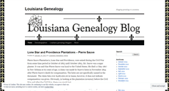 Desktop Screenshot of louisianagenealogyblog.wordpress.com