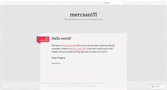 Desktop Screenshot of mercsant11.wordpress.com