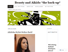 Tablet Screenshot of beautyandaikido.wordpress.com