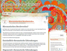 Tablet Screenshot of chronischerschmerz.wordpress.com