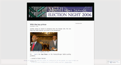 Desktop Screenshot of electionnight2006.wordpress.com