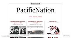 Desktop Screenshot of pacificnation.wordpress.com