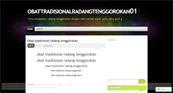 Desktop Screenshot of obattradisionalradangtenggorokan01.wordpress.com