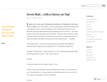 Tablet Screenshot of alexandramosher.wordpress.com