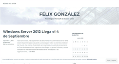 Desktop Screenshot of felixgonzalez.wordpress.com
