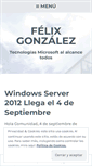 Mobile Screenshot of felixgonzalez.wordpress.com