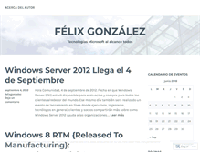 Tablet Screenshot of felixgonzalez.wordpress.com
