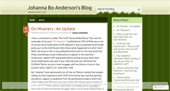 Desktop Screenshot of johannaboanderson.wordpress.com