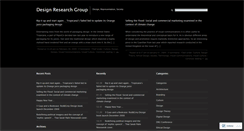 Desktop Screenshot of designresearchgroup.wordpress.com