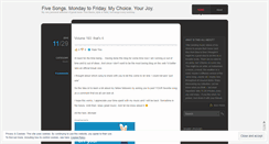 Desktop Screenshot of fiveonfive.wordpress.com