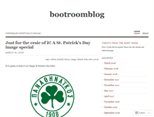 Tablet Screenshot of bootroomblog.wordpress.com