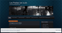 Desktop Screenshot of lospoetasvanapie.wordpress.com