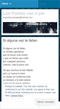 Mobile Screenshot of lospoetasvanapie.wordpress.com