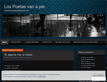 Tablet Screenshot of lospoetasvanapie.wordpress.com