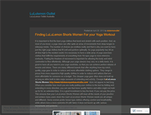 Tablet Screenshot of lululemonoutlet.wordpress.com