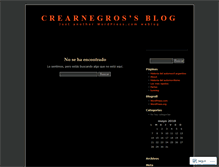 Tablet Screenshot of crearnegros.wordpress.com