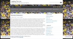 Desktop Screenshot of leadingtheline.wordpress.com
