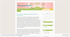 Desktop Screenshot of monogramplanet.wordpress.com