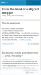 Mobile Screenshot of migrantblogger.wordpress.com