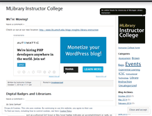 Tablet Screenshot of instructorcollege.wordpress.com