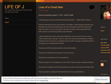 Tablet Screenshot of lifeofj.wordpress.com