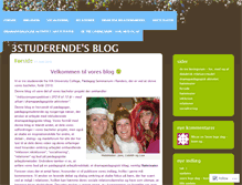 Tablet Screenshot of 3studerende.wordpress.com