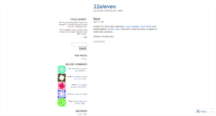 Desktop Screenshot of 22eleven.wordpress.com