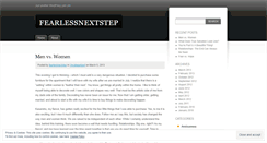 Desktop Screenshot of fearlessnextstep.wordpress.com