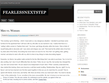 Tablet Screenshot of fearlessnextstep.wordpress.com