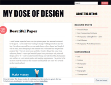 Tablet Screenshot of mydoseofdesign.wordpress.com