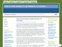 Tablet Screenshot of federaldisabilityretirement.wordpress.com