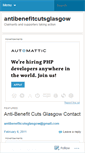 Mobile Screenshot of antibenefitcutsglasgow.wordpress.com
