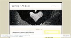 Desktop Screenshot of gainingitallback.wordpress.com