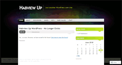 Desktop Screenshot of habviewup.wordpress.com