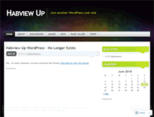 Tablet Screenshot of habviewup.wordpress.com