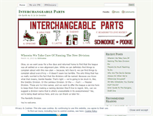 Tablet Screenshot of interchangeableparts.wordpress.com