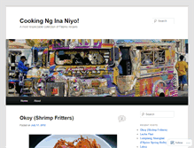 Tablet Screenshot of cookingnginaniyo.wordpress.com