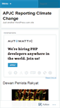 Mobile Screenshot of apjcclimatechange.wordpress.com