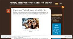 Desktop Screenshot of memoryroadblog.wordpress.com