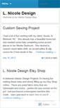 Mobile Screenshot of lnicoledesign.wordpress.com
