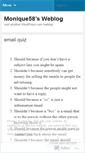 Mobile Screenshot of monique58.wordpress.com